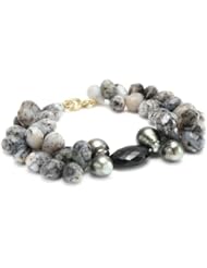 Gabrielle Sanchez Blue Opal Tourmaline Tahitian Pearl Bracelet