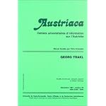 Austriaca no 25 georg trakl book cover