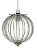 Casablanca Round Glass Pendant Antique Brass
