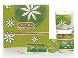 Pacifica - Tahitian Gardenia Scented Candle, Solid Perfume Aromatherapy Body Lotion Gift Set