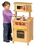 Natural kitchenette center with 5 major kitchen appliances
