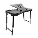 GTMax Foldable Laptop/Notebook Desk with A Cooling Pad - Black Supports up to 15.4" Laptop