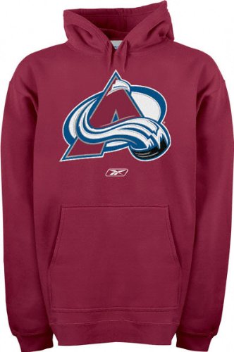 Buy Colorado Avalanche Official Logo Patch Hooded Fleece Sweatshirt