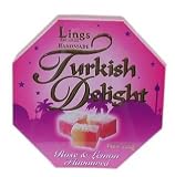 Ling's Rose & Lemon Flavored Turkish Delight 325gr (11.5ozs)