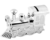 Silver Plated TRAIN Money box - Christening Gift (6289)