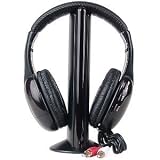 MH2001 5-in-1 Hi-Fi S-XBS Wireless Headphones w/FM Radio