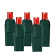 Set of 50 Commercial Grade Red LED Wide Angle Christmas Lights - Green Wire