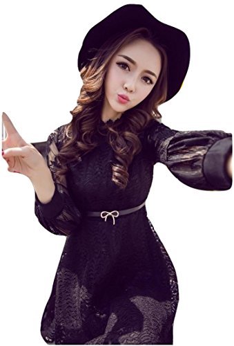 レディス ワンピース スカート 薄手 秋物 レース ツーピース シフォン カジュアル フォーマル オリジナルアイテム付き 748-16057