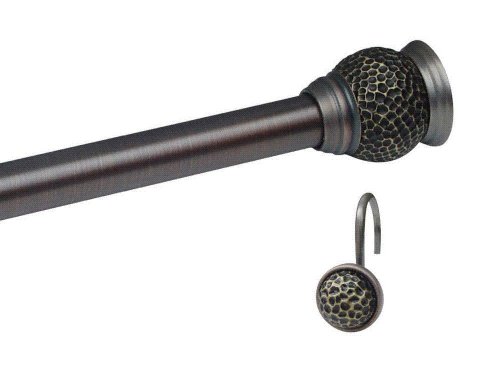 Safari Shower Rod and Rubbed Bronze