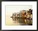 Little Venice at Sunset, Mykonos Town, Mykonos, (Mikonos), Greek Islands, Greece Photography Framed Art Poster Print by Lee Frost, 22x18
