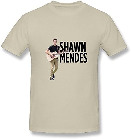 Rock Star Shawn Mendes Tour 2016 Mens T Shirt Natural M