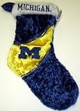 Michigan Wolverines NCAA Himo Plush Christmas Stocking