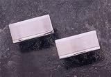 Stainless Steel Cuff Links. 9.5mm Long By 20mm Wide