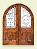 Exterior Door: Knotty Alder Half-Lite Full Arch