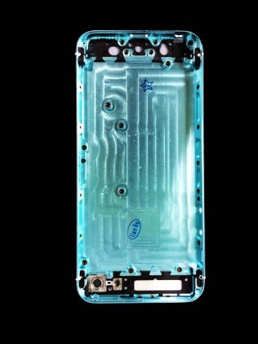 Colored Back Housing for IPhone 5. Included All buttons (Power/Lock, Volume, Silent/Vibrate, Sim Card Insert) Comes With Black Or White Top & Bottom Glass. (Light Blue & White)