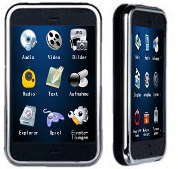City Travel Guides Discounted  Elektronik : MaryCom 8MusiX V20 MP3 MP4 Video Player 2.8" Touchscreen in schwarz + Mega Pack