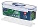 Emsa CLIP & CLOSE Frischhaltedose 503393, eckig 2,3 L mit   				Abtropfeinsatz