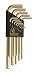 Bondhus 37937 Set of 13 Balldriver� L-wrenches with GoldGuard? Finish, Long Length, sizes .050-3/8-Inch