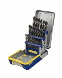 Irwin Industrial Tools 3018005 Black and Gold Oxide Metal Index Drill Bit Set with Case, 29-Piece