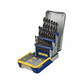 IRWIN 3018005 29-Piece Industrial Black and Gold Oxide Drill Bit Set by Irwin