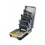 Irwin Industrial Tools 3018005 Black and Gold Oxide Metal Index Drill Bit Set with Case, 29-Piece