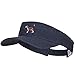 Beagle Dog Embroidered Pro Style Cotton Washed Visor - Navy OSFM