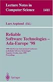 41B7S2X7BGL. SL160  Reliable Software Technologies   Ada Europe 98: 1998 Ada Europe International Conference on Reliable Software Technologies, Uppsala, Sweden, June 8 12, ...