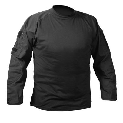 Rothco Long Sleeve Combat Shirt - Black - Large
