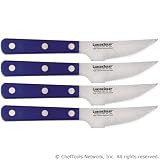 LamsonSharp 39507 Blue Narrow Jumbo 4-PC Steak Knife