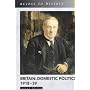 Britain: Domestic Politics, 1918-39 (Access to History)