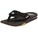 Reef Men's Fanning Sandal,Black/Silver,10 M US