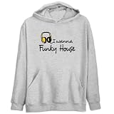I Wanna Funky House - Headphones Music Mens Hoodie (Heather Gray, Sizes X-Small - XXX-Large)