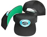 Carolina Panthers Solid Black Snapback Adjustable Plastic Snap Back Cap / Hat