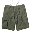 Olive Drab Vintage Paratrooper Style Cargo Shorts