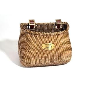 Nantucket Lightship Classic Front Handlebar Bike Basket (Dark Stained)