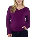Mossimo&reg; Black Plus Ultrasoft V-Neck Sweater -Purple