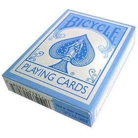  Bicycle Light Blue Pastel Rider Back Playing Cards