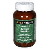 A to Z Naturals Children's Vegetarian Multivitamin and Mineral, Chewable Tablets, Natural Berry Flavor, 120 tablets