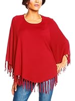 SO Cachemire & Knitwear Poncho Paola (Burdeos)