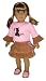 Pink Dog Top and Tan Skirt. Fits 18" Dolls Like American Girl Doll.