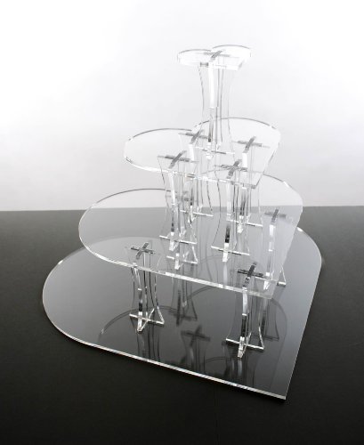 CUPCAKE STAND - Wedding cake stand 4 tier Heart