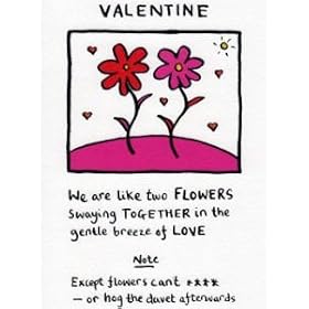 Edward Monkton - LARGE Valentine Card - We Are Like Two Flowers (EMMV03)