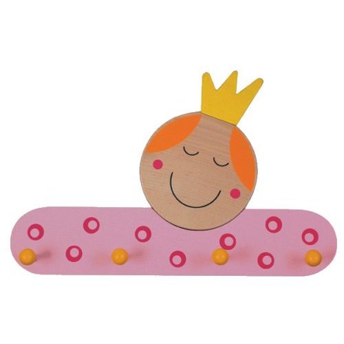 Niermann-Standby 937 - Garderobe Prinzessin - Hier hängt die kleine Prinzessin ihr Gewand auf. Garderobe aus Holz mit 4 Haken