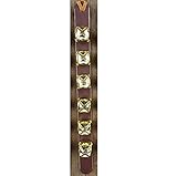 6 Arctic Sleigh Bell Leather Strap Door Hanger Dog Puppy Training Amish Handmade