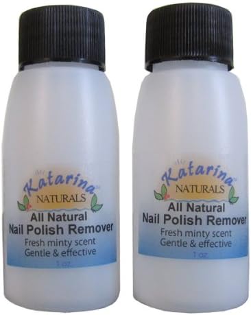 Katarina Naturals All Natural Nail Polish Remover- Two 1 oz. Bottles