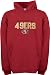 San Francisco 49ers Youth Garnet NFL Timeless Embroidered Hooded Sweatshirt By Reebok (L=14-16)