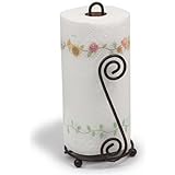 Spectrum Diversified Designs Scroll Paper Towel Holder - Hammered Bronze