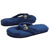 NBA Indiana Pacers Ladies Navy Blue Plush Thong Flip Flop Slippers (9/10)