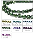 4x6mm Rice Shape Vivid Purple Freshwater Pearl 16