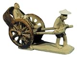 Mudman Rickshaw - ceramic, sized for bonsai